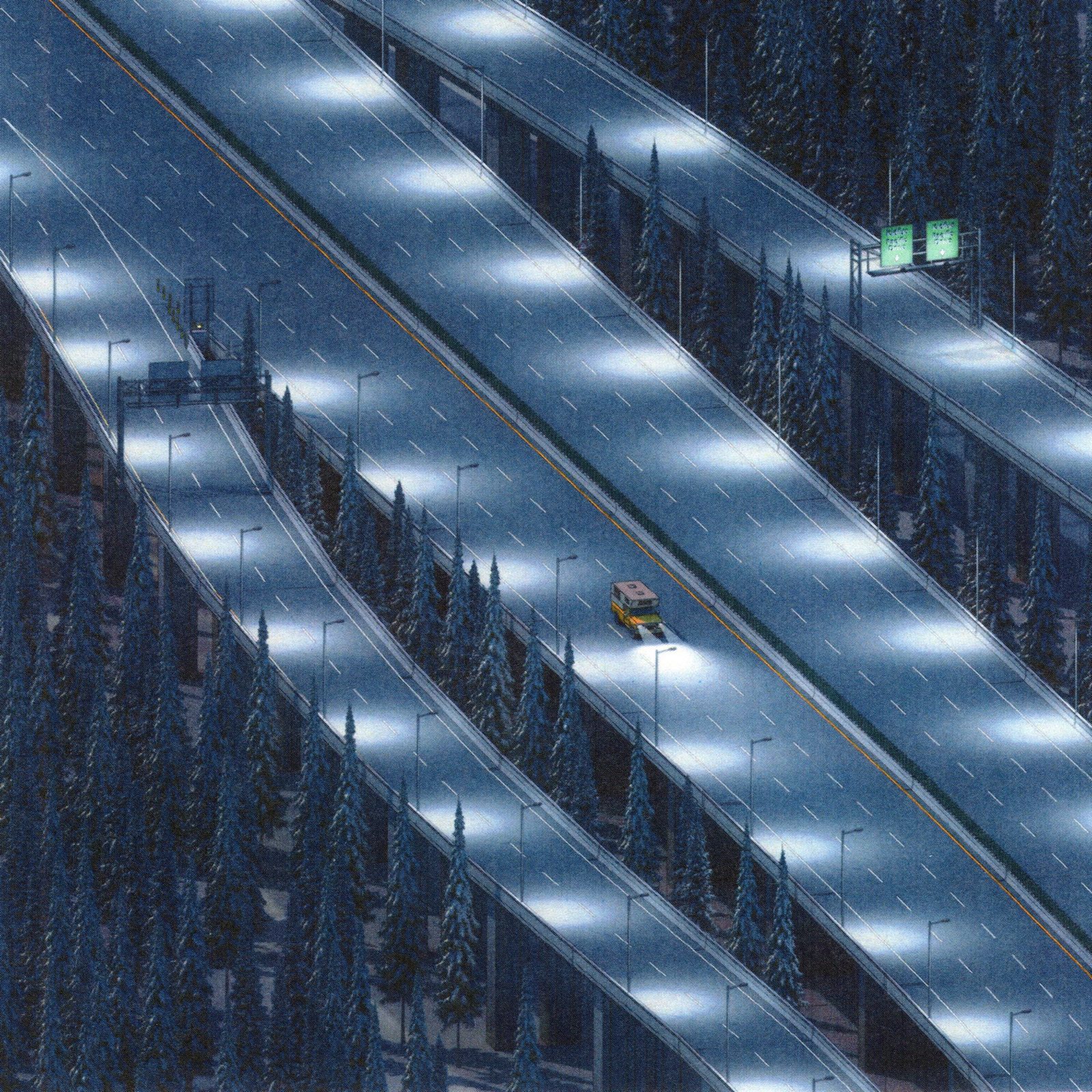 Picture vehicles staged on a production set