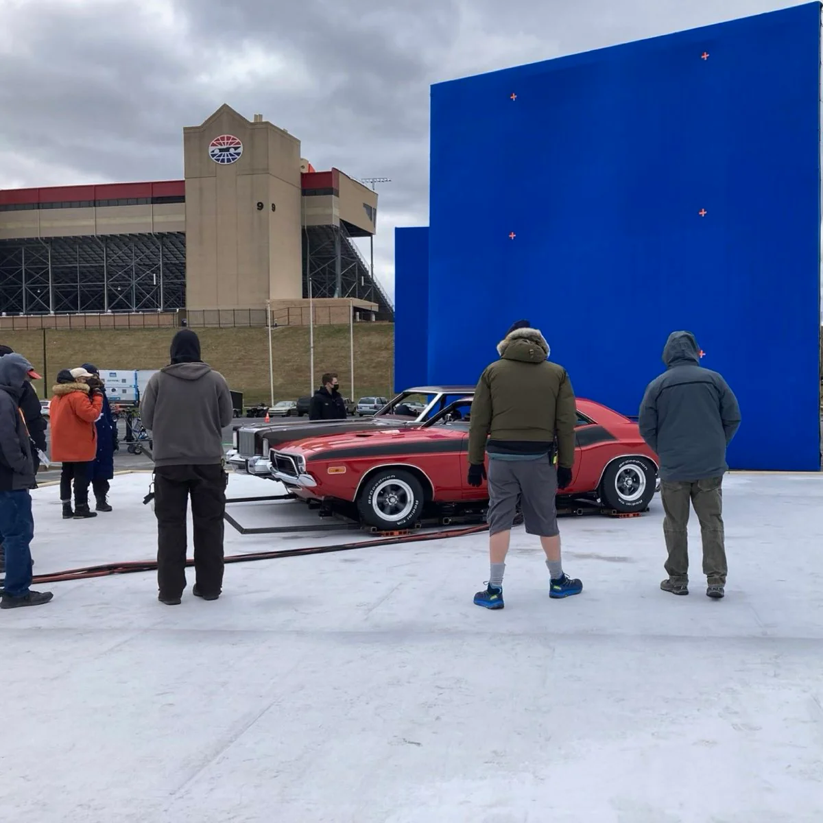Sedan on location